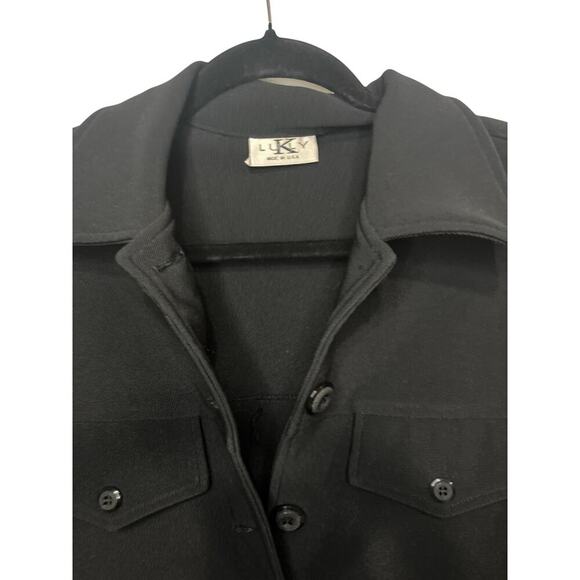 Lucky Brand Black Collared Button-Up Top – Rayon Spandex Blend – Chic & Comfy - Picture 5 of 7